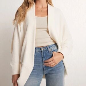 New With Tags- Z Supply Sandstone Commuter Fleece Cardigan Size M/L